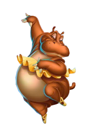 Image result for didney's hippo in a tu tu